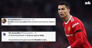 "Masterclass written all over it" - Fans believe Cristiano Ronaldo is going to 'smash Atletico again' ahead of Manchester United's UCL clash