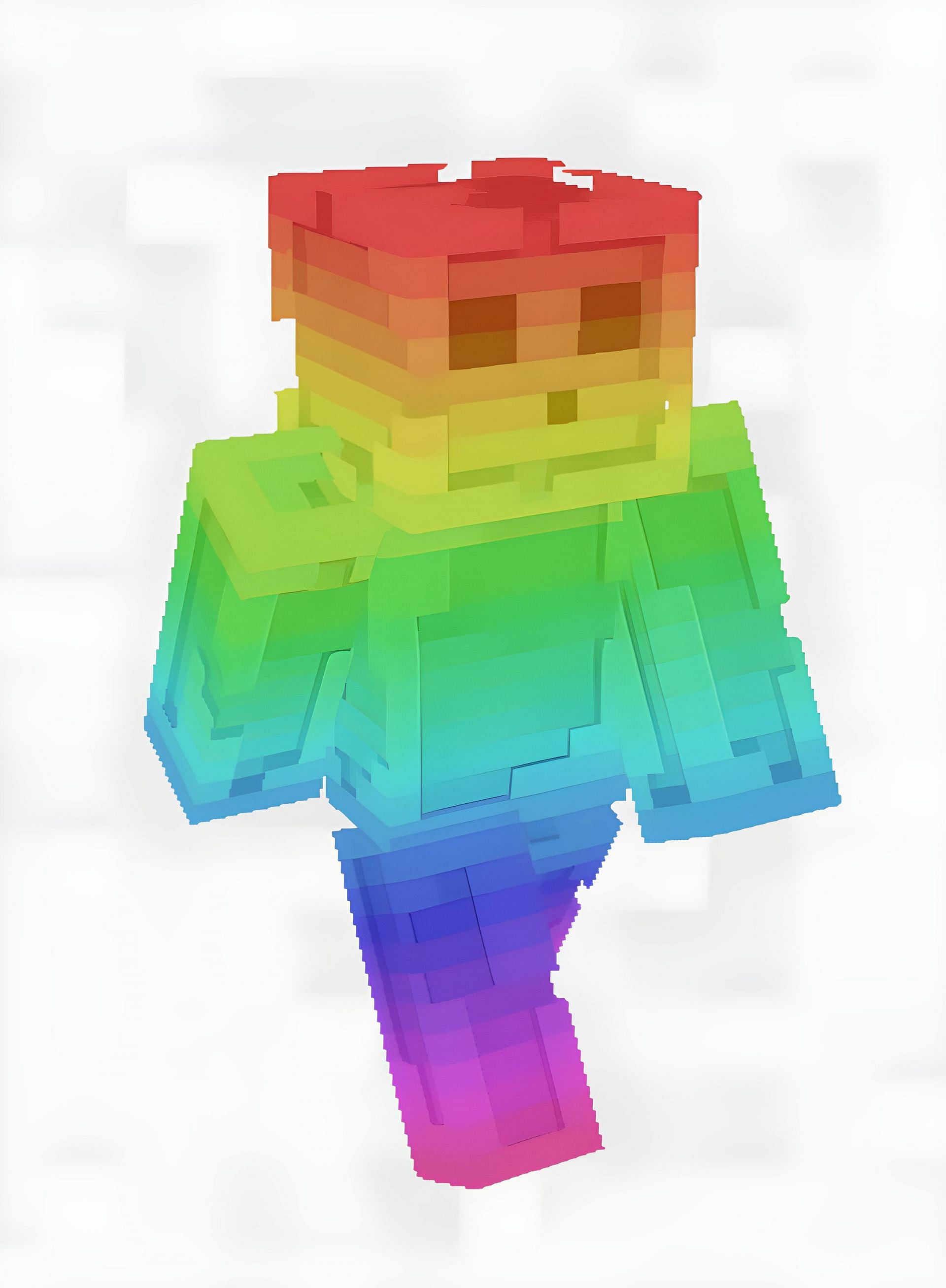 rainbow slime minecraft skin