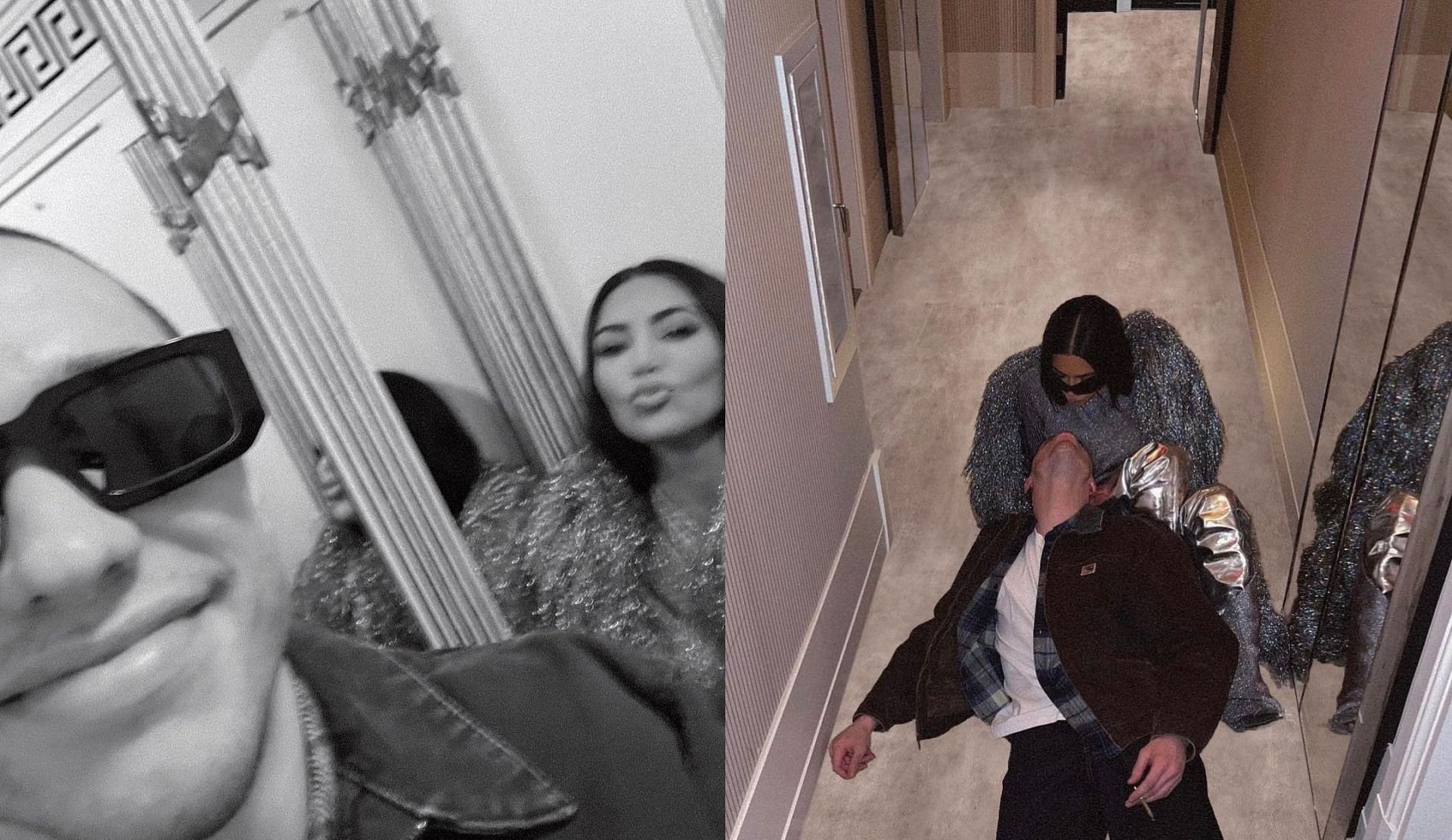 Davidson and Kardashian in the snaps (Image via kimkardashian/Instagram)