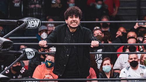 Tony Khan at an AEW event in 2022 (Credit: Jay Lee Photography)