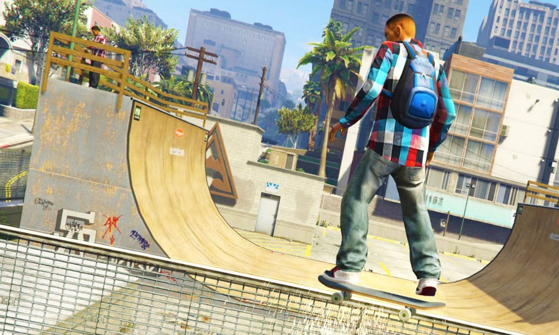 Skateboards have yet to be introduced to GTA (Image via the SkateV mod from jedijosh920)