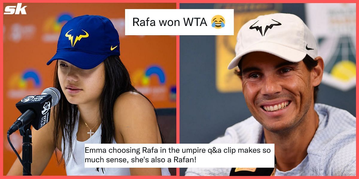 Emma Raducanu was spotted wearing a cap with Rafael Nadal&#039;s &#039;Raging Bull&#039; logo on it