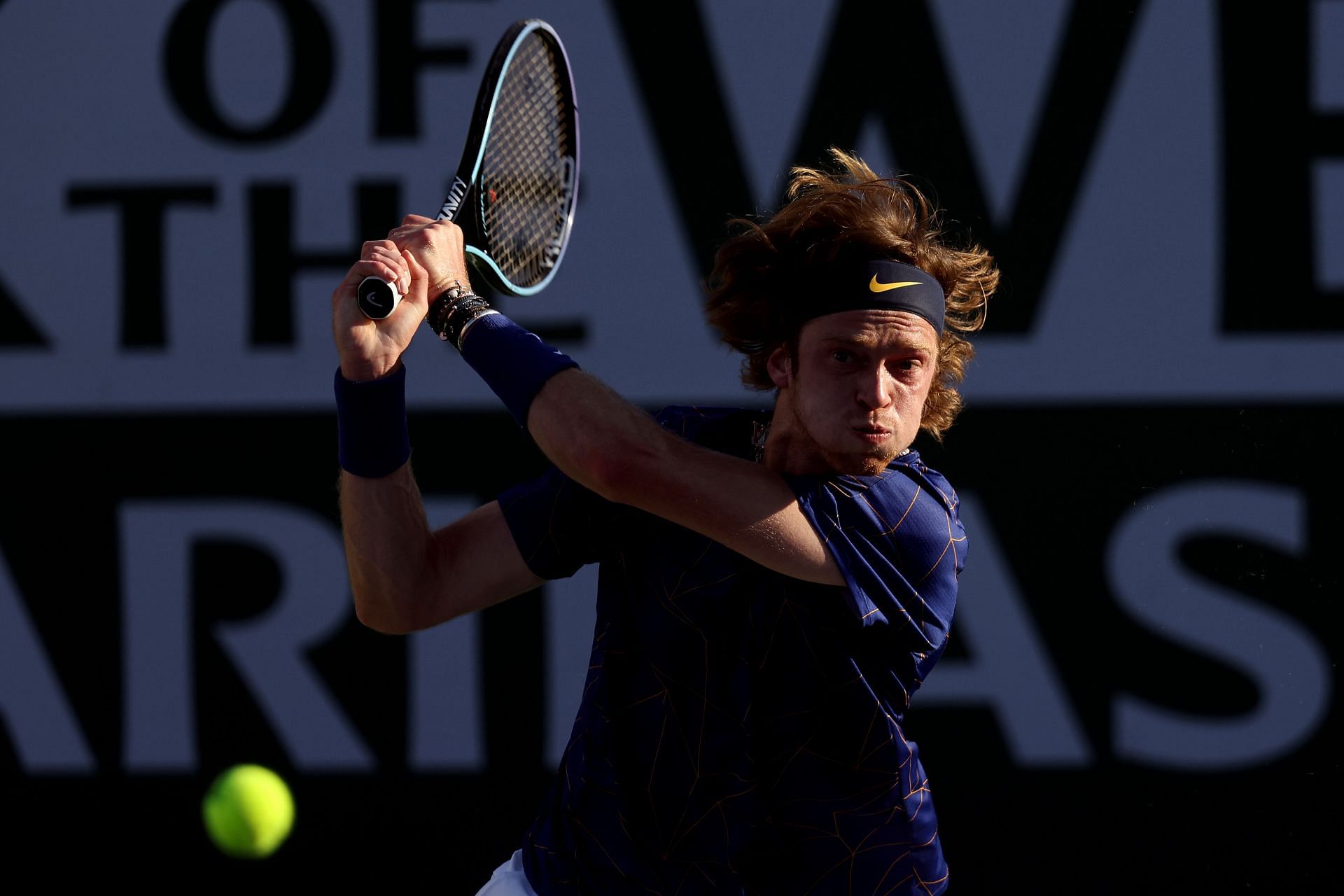 Rublev at the 2022 Indian Wells Masters.