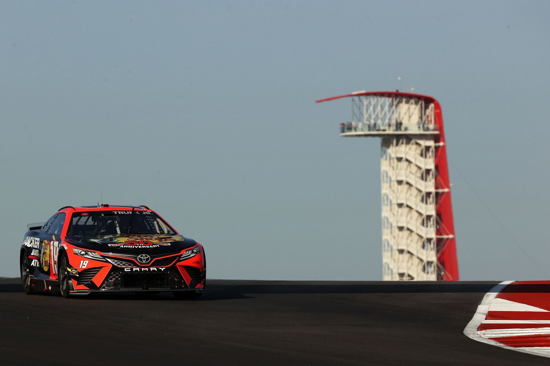 Martin Truex Jr. drives during practice for the NASCAR Cup Series Echopark Automotive Grand Prix at Circuit of The Americas.
