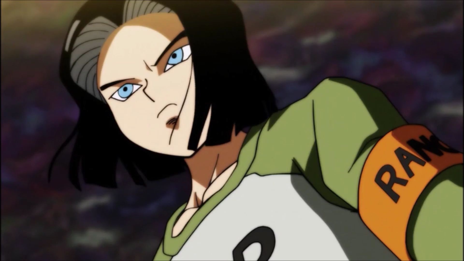 Android 17 during the Tournament of Power (Image via Toei Animation)