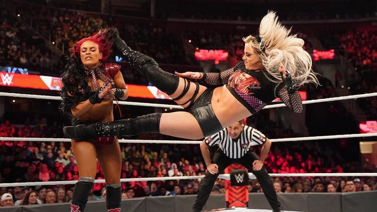 Liv Morgan in action on Monday Night RAW