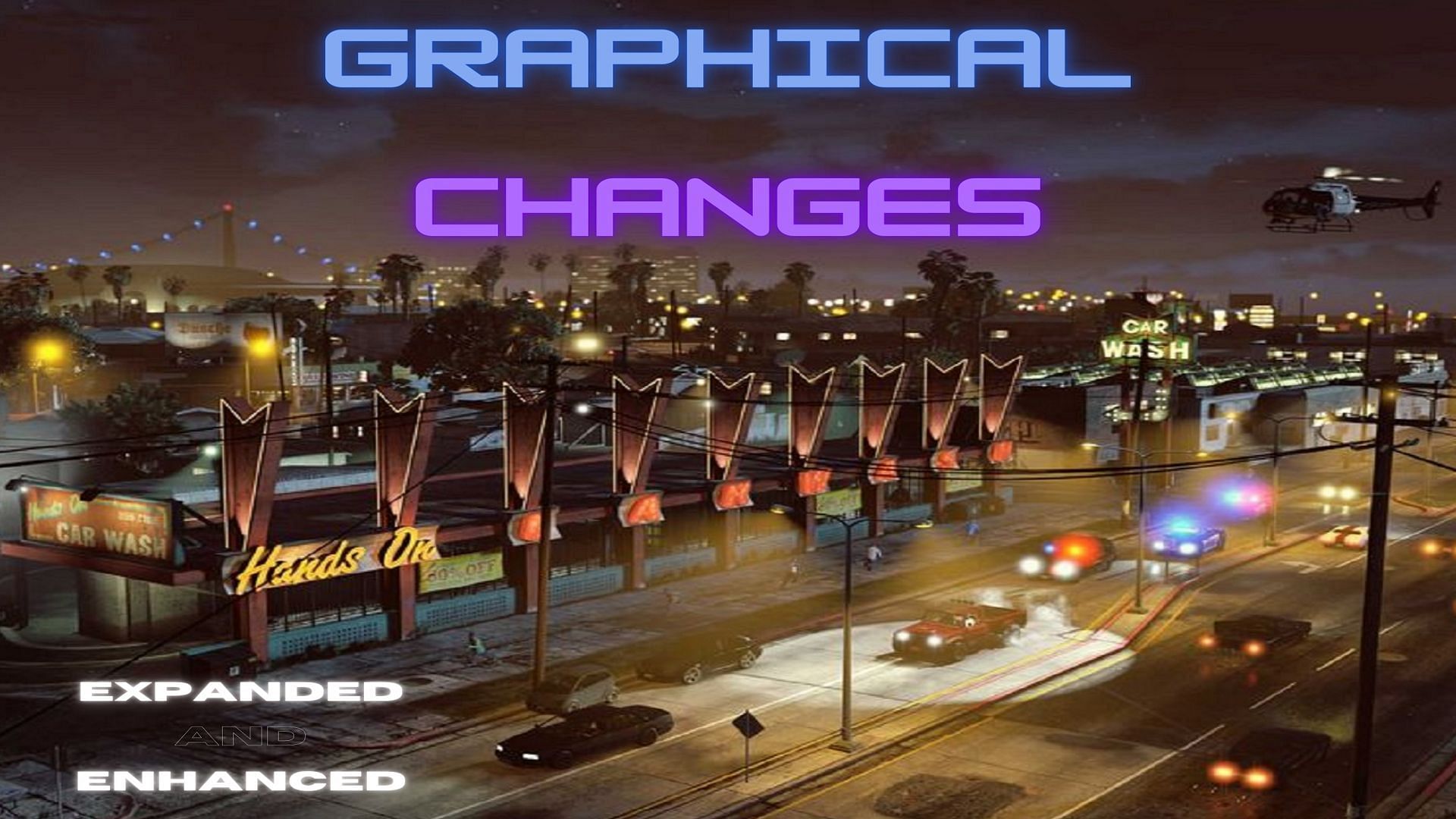 GTA 5 Expanded and Enhanced features a whole host of graphical changes (Image via Sportskeeda)