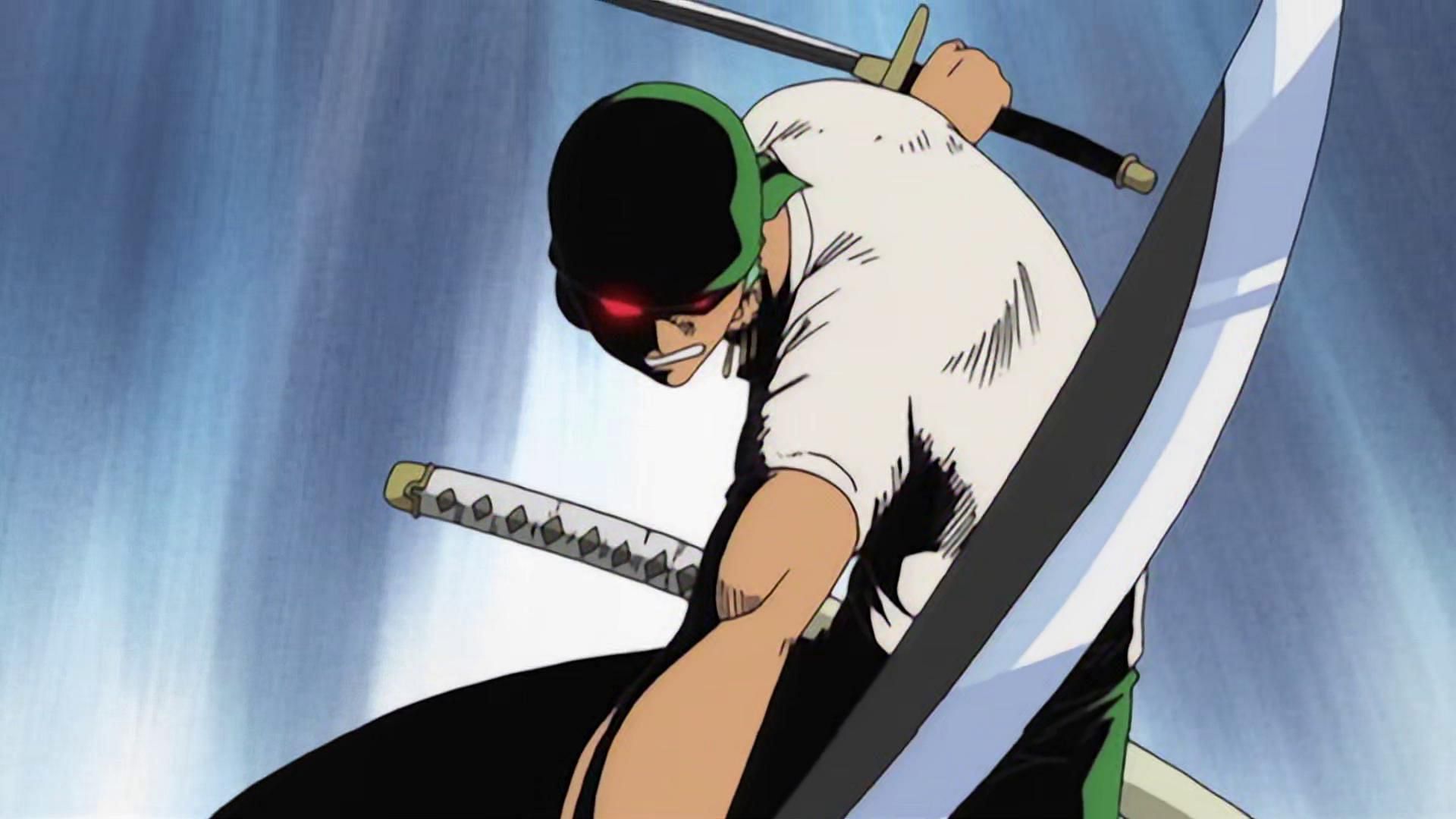 Roronoa Zoro, as seen in the anime One Piece (Image via Toei Animation)