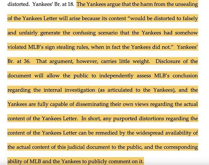 MLB investigation into Yankees cheating to be unsealed