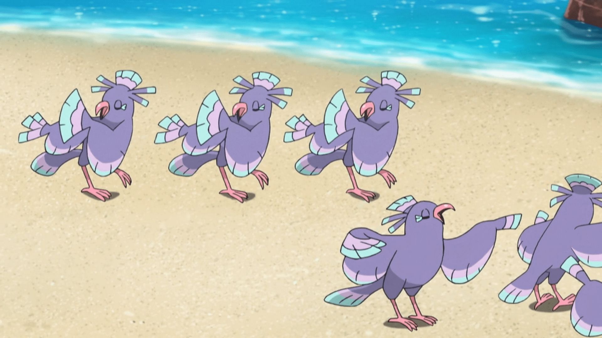 Oricorio&#039;s Sensu Style as it appears in the anime (Image via The Pokemon Company)