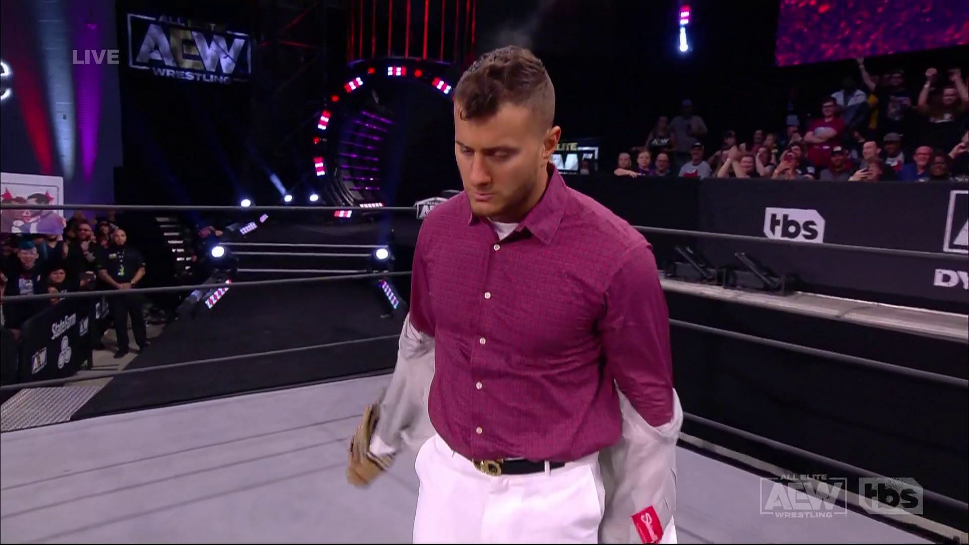 Friedman, moments after delivering a low blow to CM Punk on Dynamite.