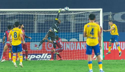 JFC's TP Rehenesh in action against KBFC (Image Courtesy: ISL).