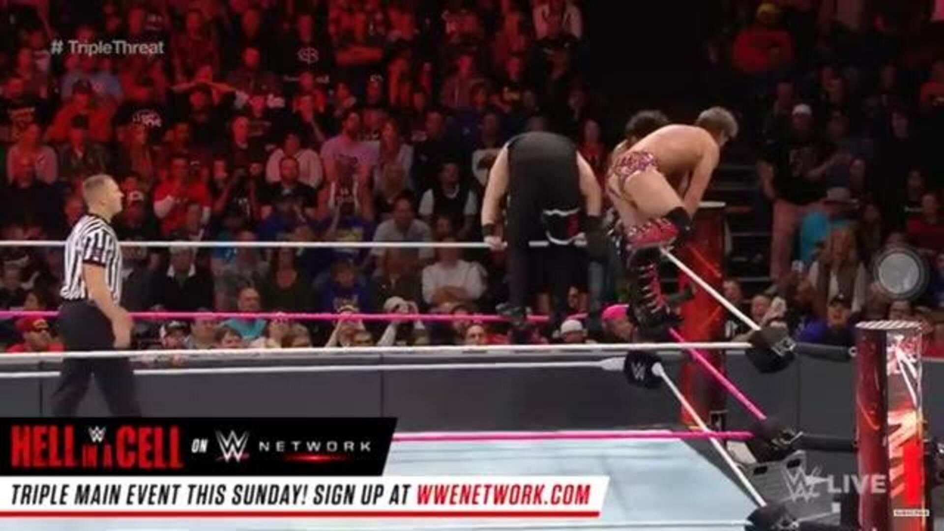 Seth 'Freakin' Rollins, Chris Jericho and Kevin Owens.