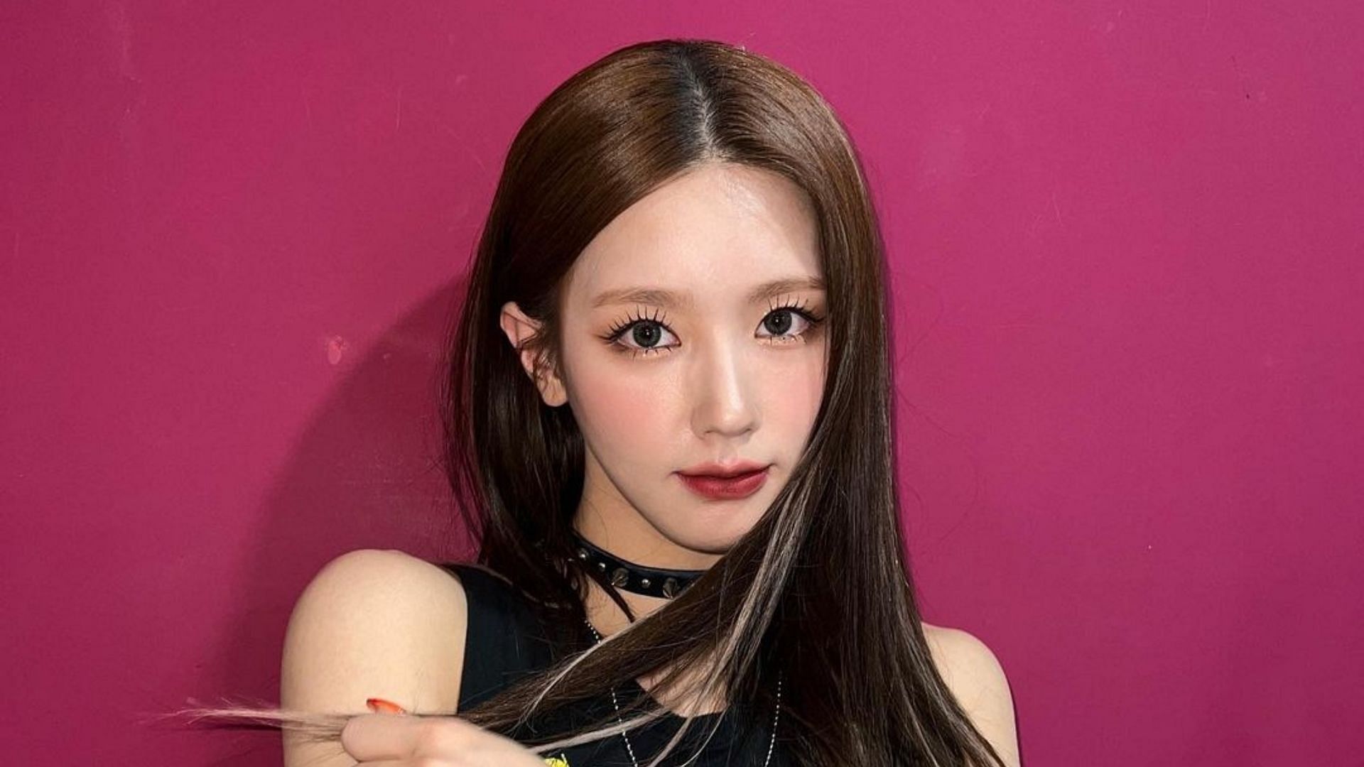 (G)I-DLE&#039;s Miyeon post-performance photo (Image via @noodle.zip/Instagram)