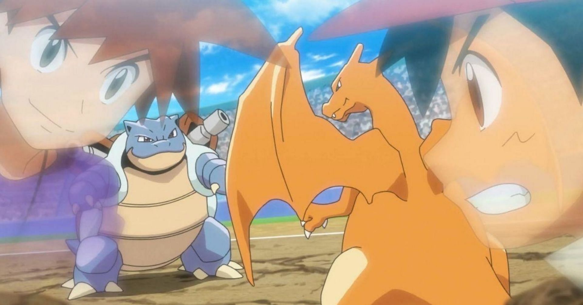 Ash and Gary&#039;s rivalry is as timeless as the series (Image via The Pokemon Company)