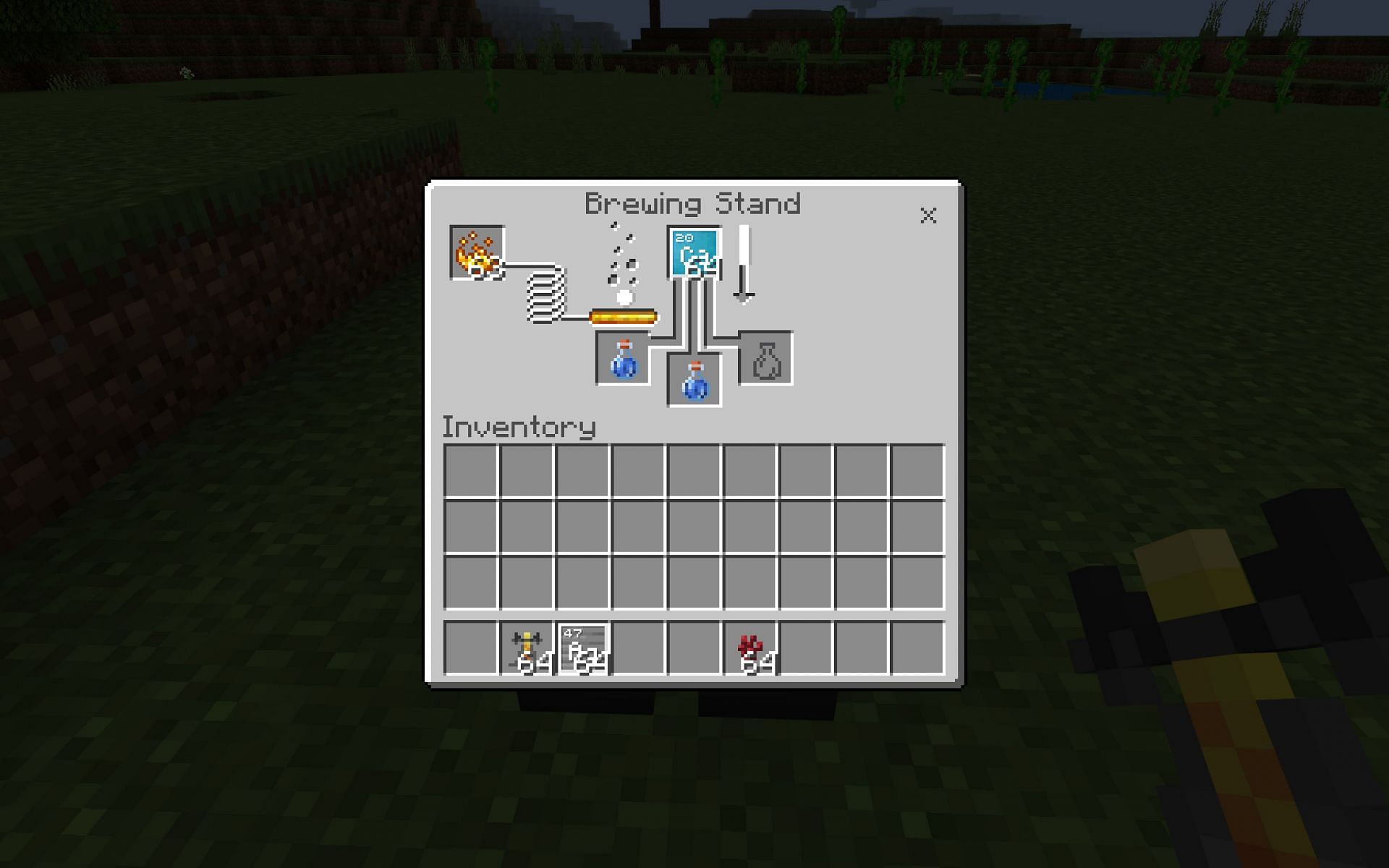 In order to brew potions, players first need access to a brewing stand (Image via Minecraft)