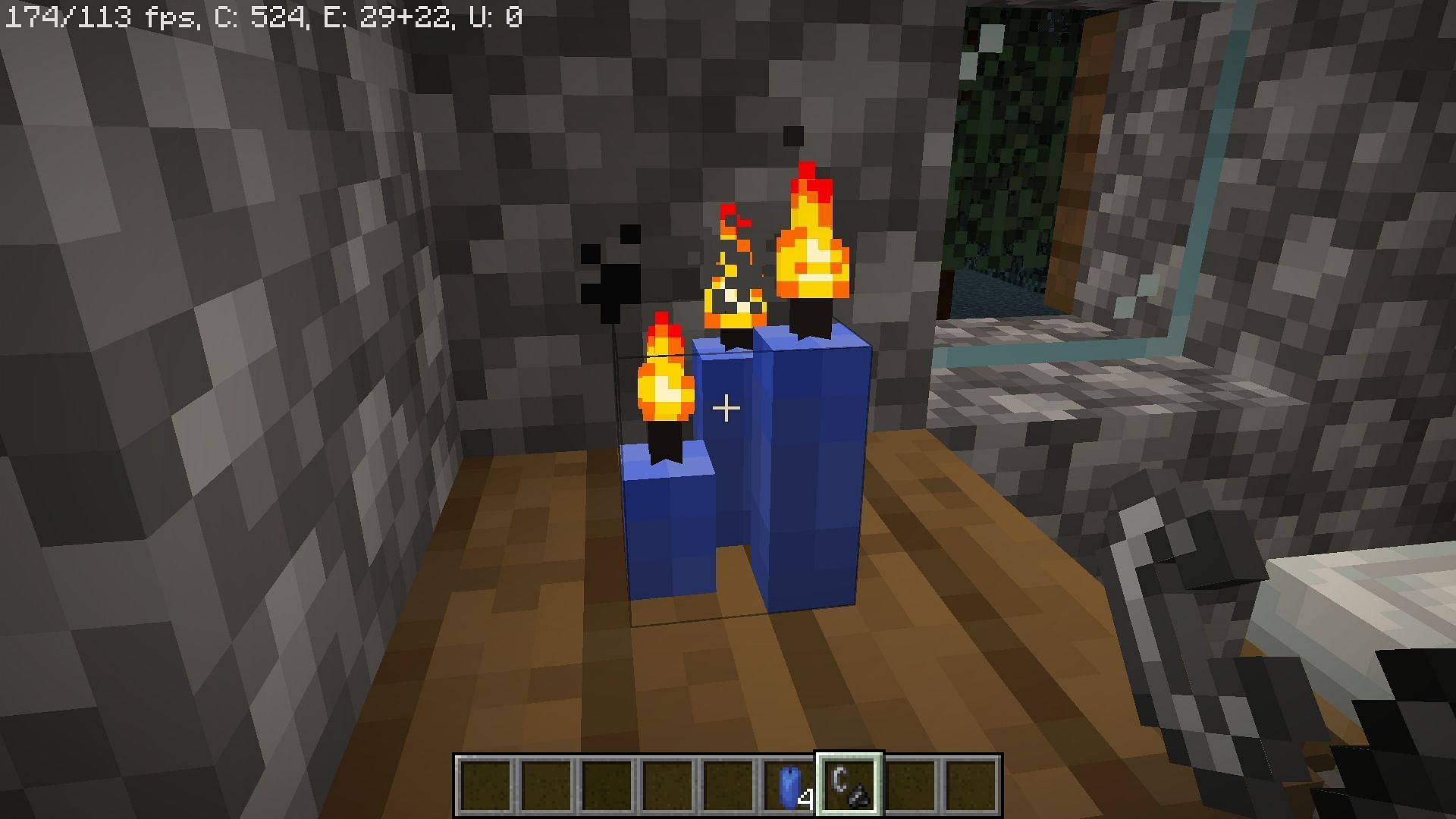 They can be lit with flint and steel (Image via Minecraft)