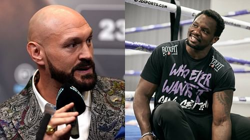 Tyson Fury (left) Dillian Whyte (right)