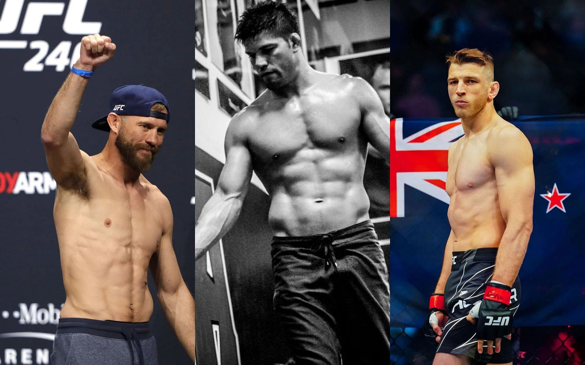 Donald Cerrone (Left), Josh Thomson (Middle), and Dan Hooker (Right) (Images courtesy of Getty and @therealpunk ig)