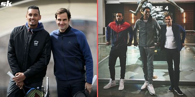 Nick Kyrgios shares memories with Roger Federer from Laver Cup 2018