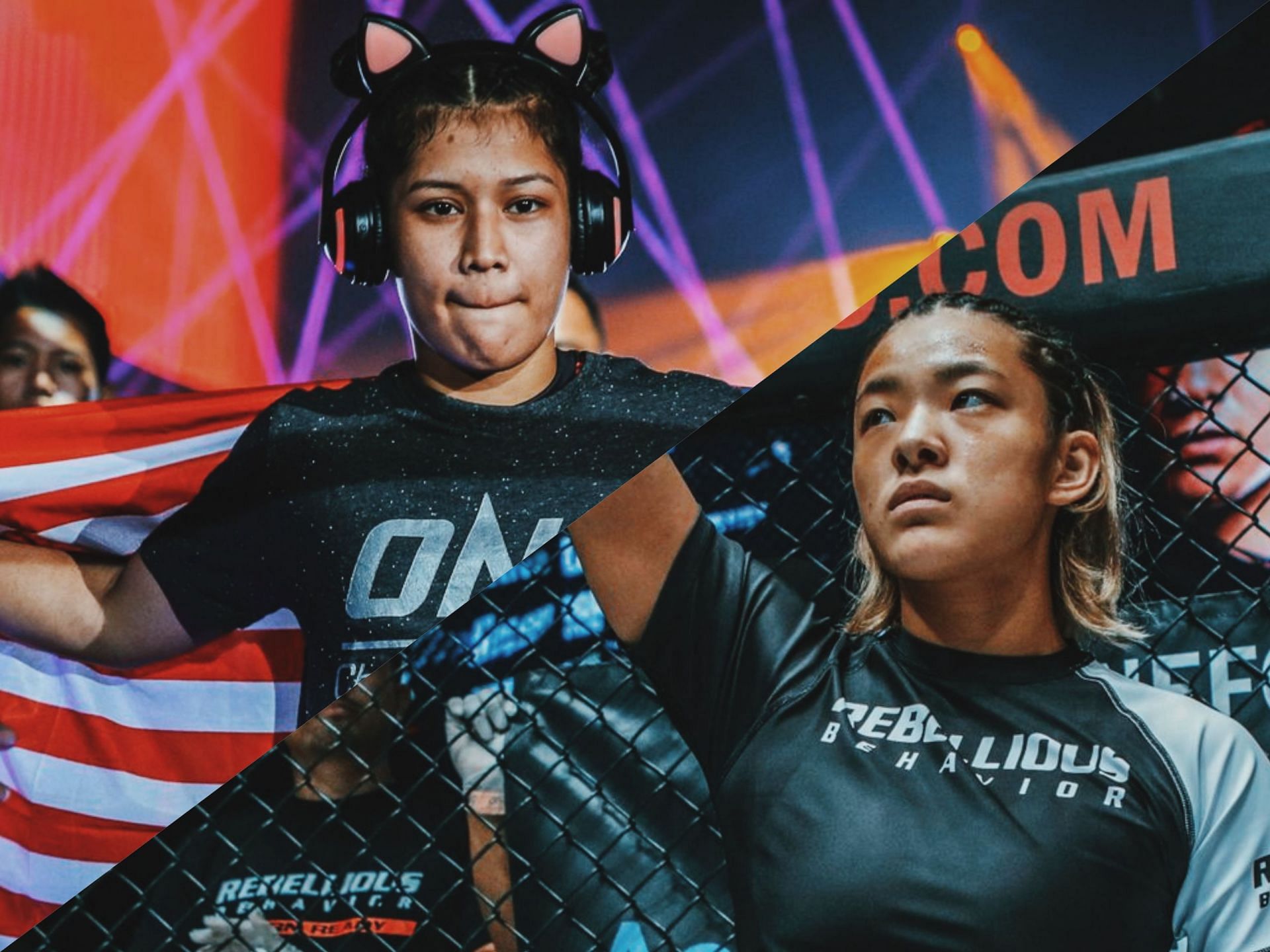 Jihin Radzuan (left) and Itsuki Hirata (right). [Photo: ONE Championship]