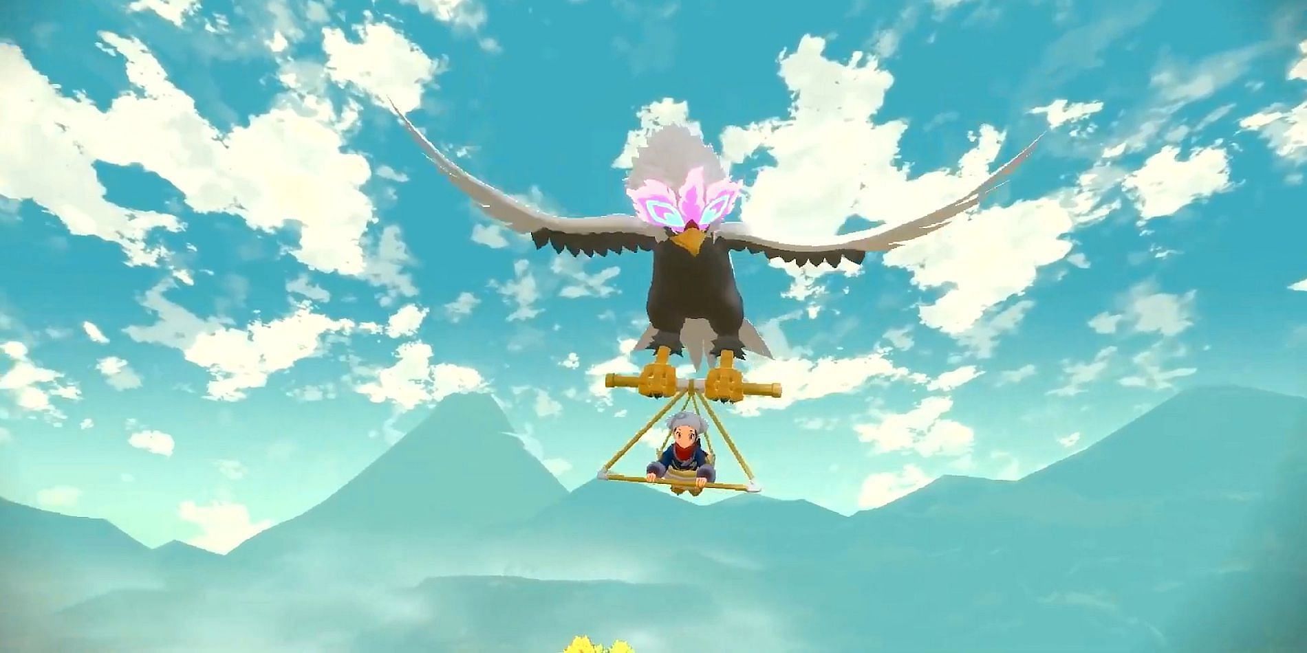 Hisuian Braviary is a Ride Pokemon trainers can use to fly around (Image via Game Freak)