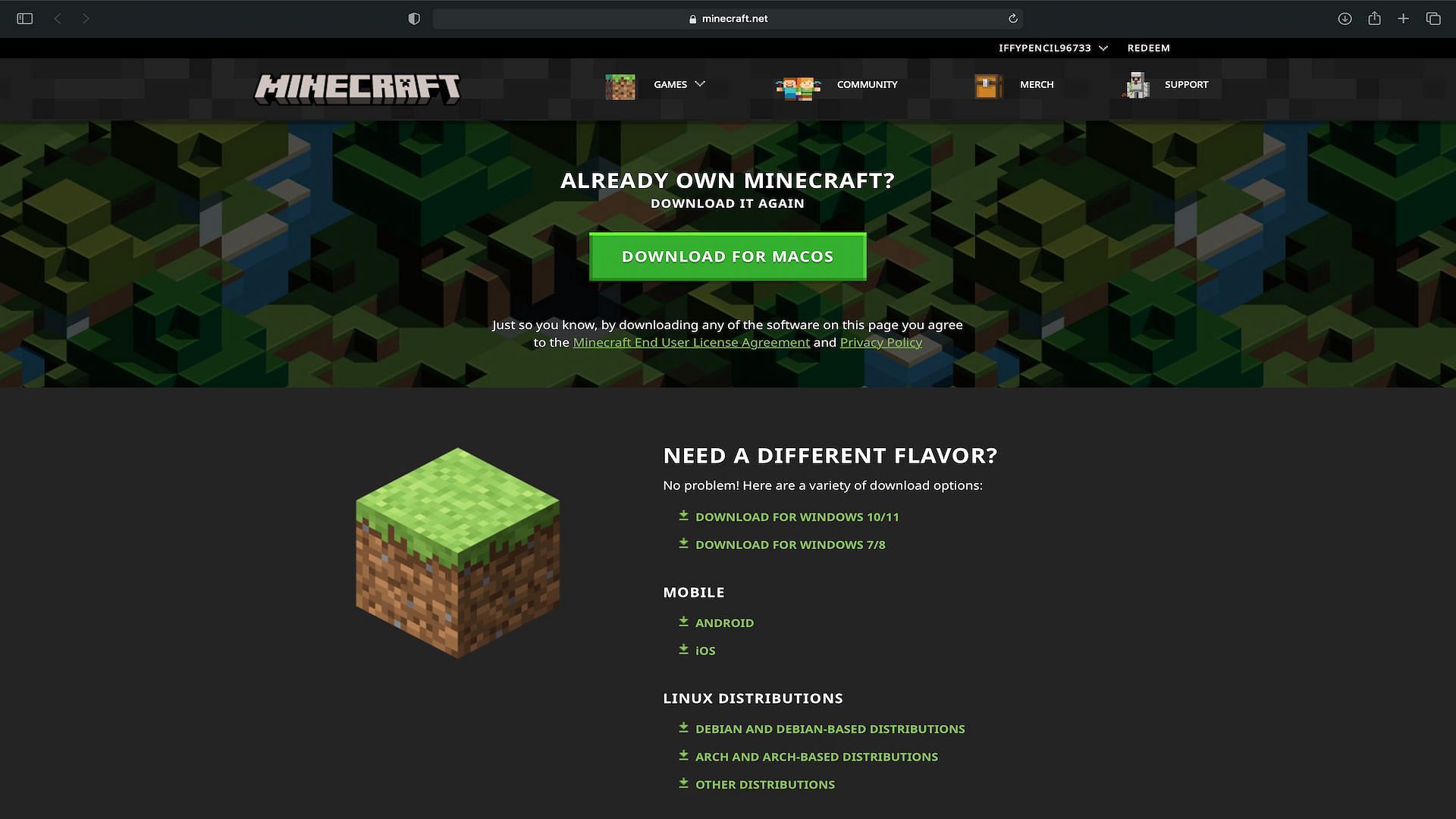 Players can download the demo version for free by heading to the official website (Image via Mojang)