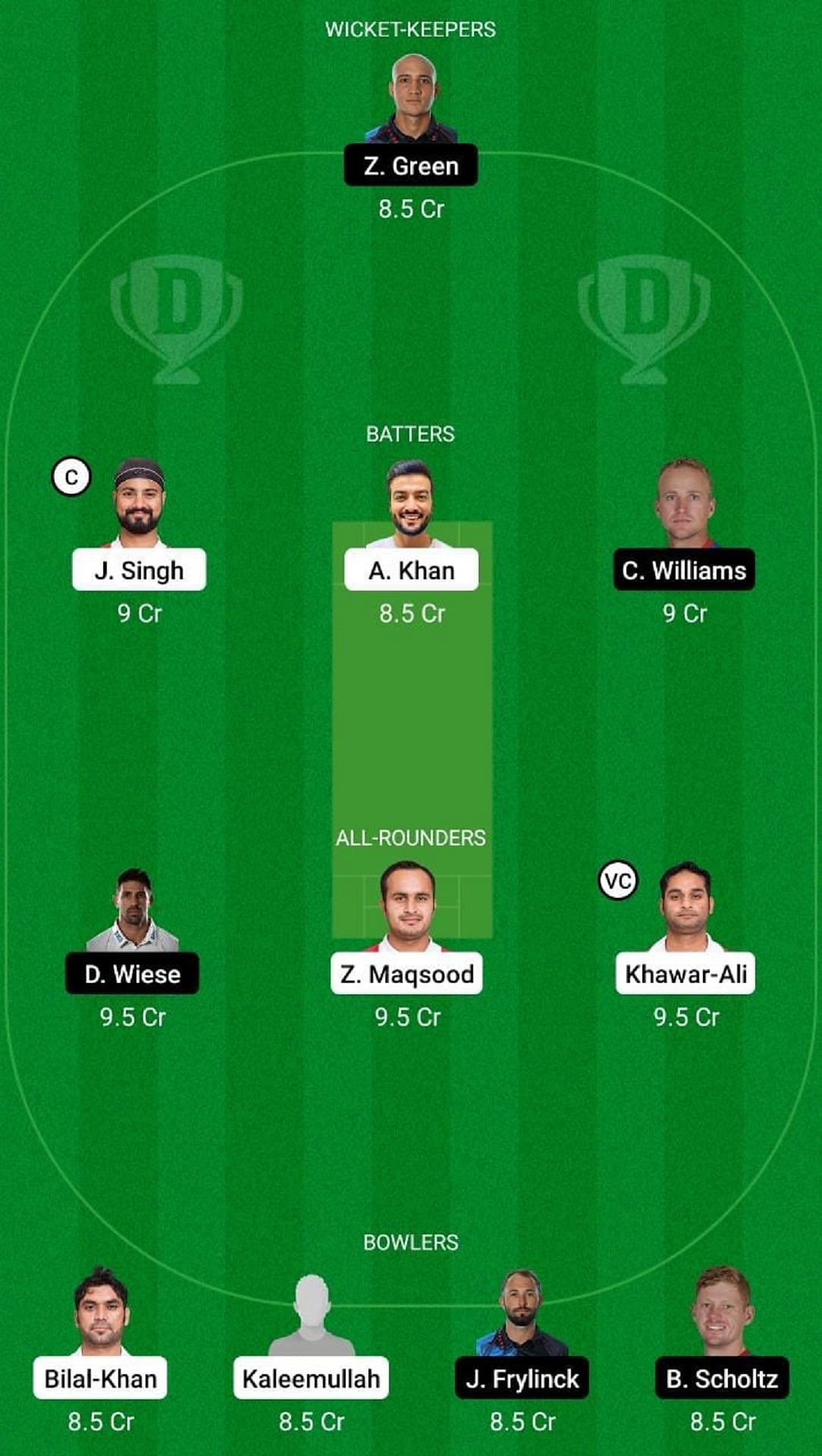 OMN vs NAM Dream11 Fantasy Suggestion #2