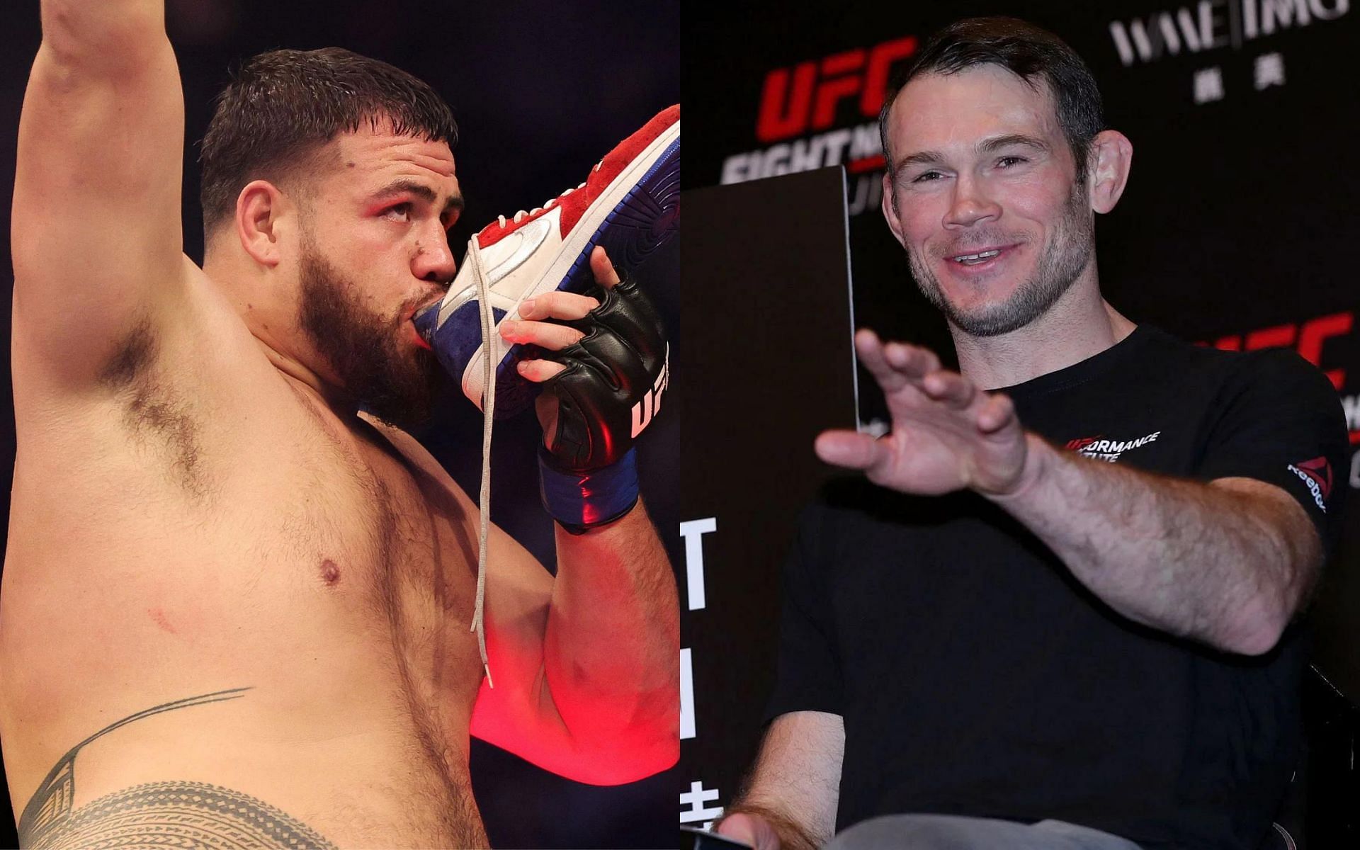 Tai Tuivasa (left); Forrest Griffin (right)