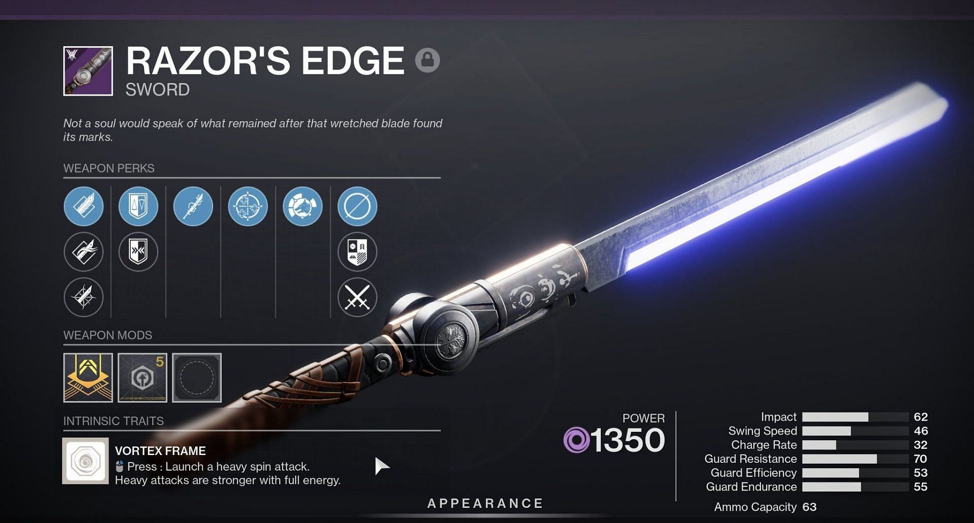 Razor&#039;s Edge upcoming new Sword from Iron Banner (Image via Destiny 2)