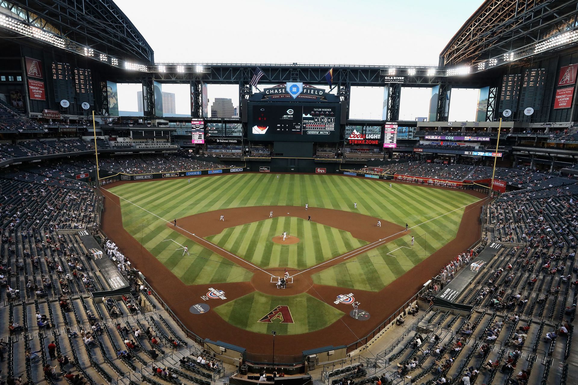 Chase Field tries to combine modern and traditional ballpark elements, but lacks character