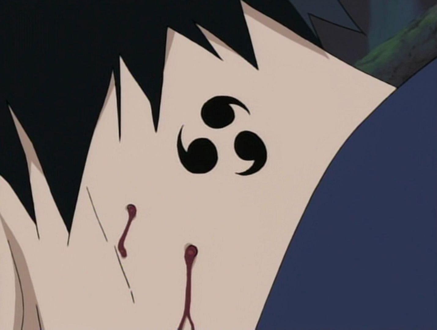 Orochimaru&#039;s curse mark on Sasuke (image via Pierrot)