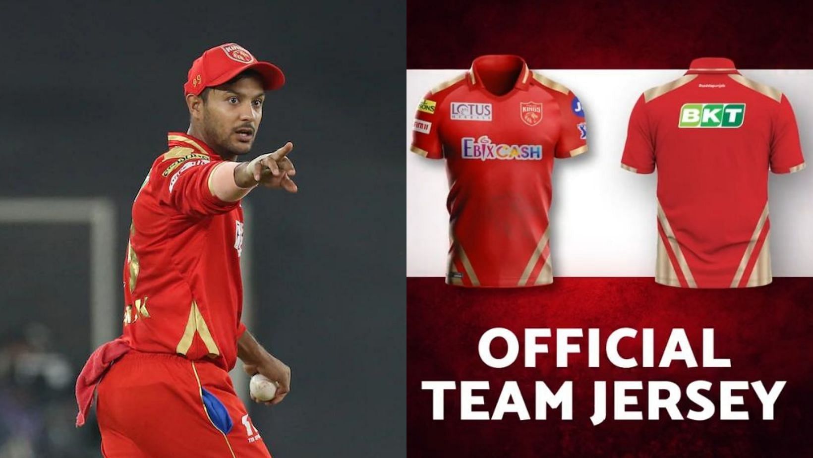 punjab kings jersey