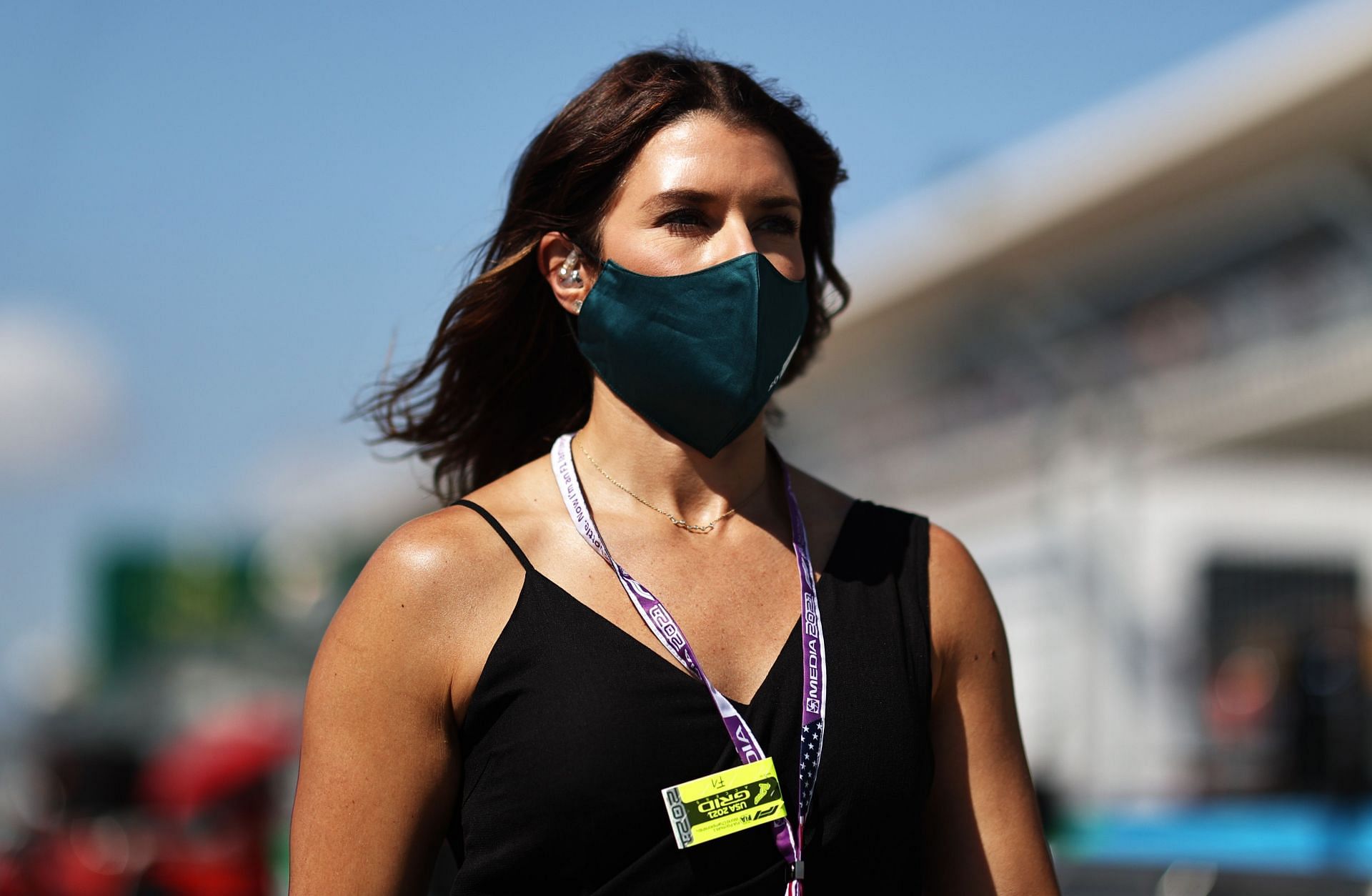 Danica Patrick looks on in the Paddock before the F1 Grand Prix of USA at Circuit of The Americas