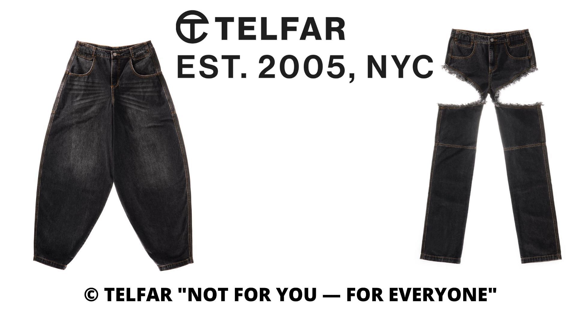 Telfar&#039;s new denim collection (Image via Telfar)