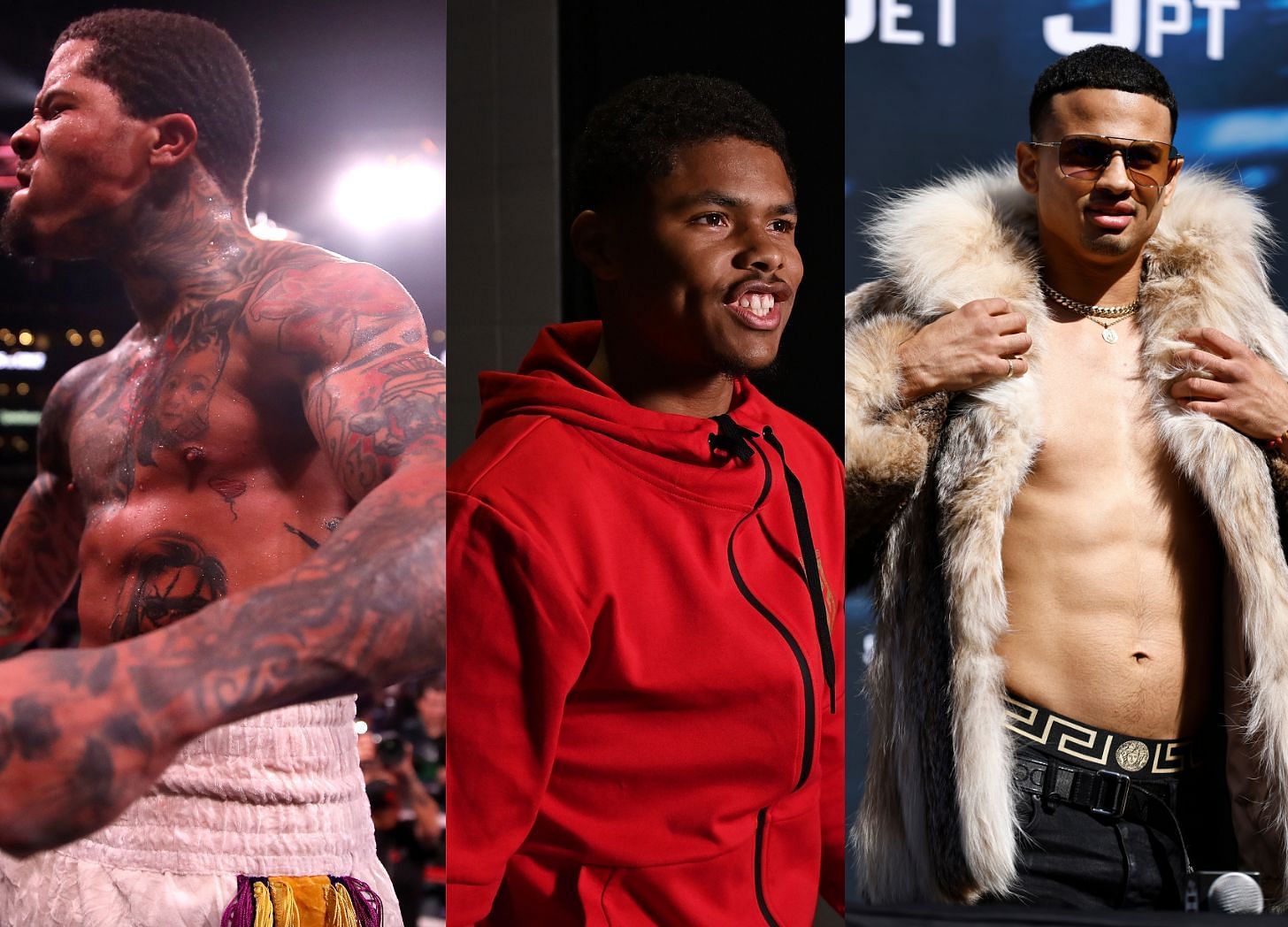 Gervonta Davis (left), Shakur Stevenson (middle), Rolly Romero (right)