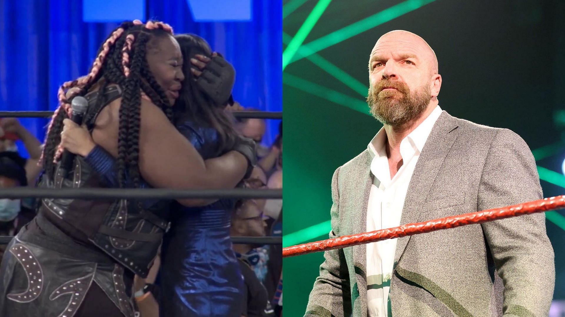 Kharma (left) and Triple H (right) recently announced their retirement