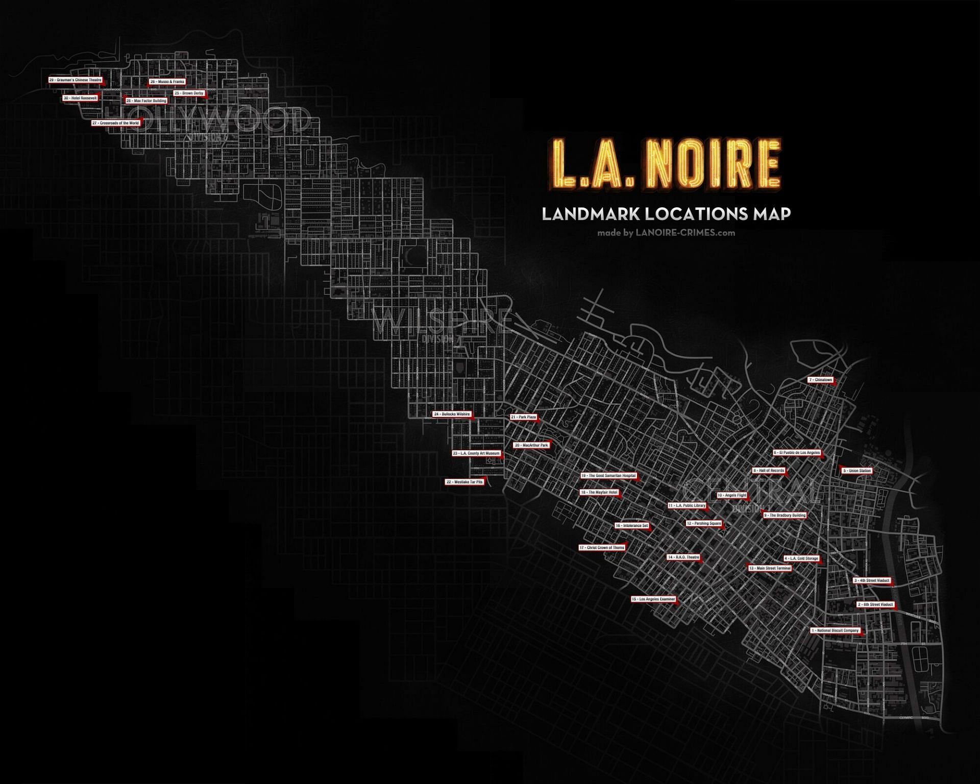 Rockstar&#039;s L.A. Noire had a deceptively large map, but there wasn&#039;t much to do in it other than the main storyline (Image via Rockstar Games)