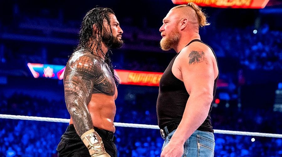 WWE might be hyping the match at WrestleMania between Brock Lesnar and Roman Reigns a bit too much