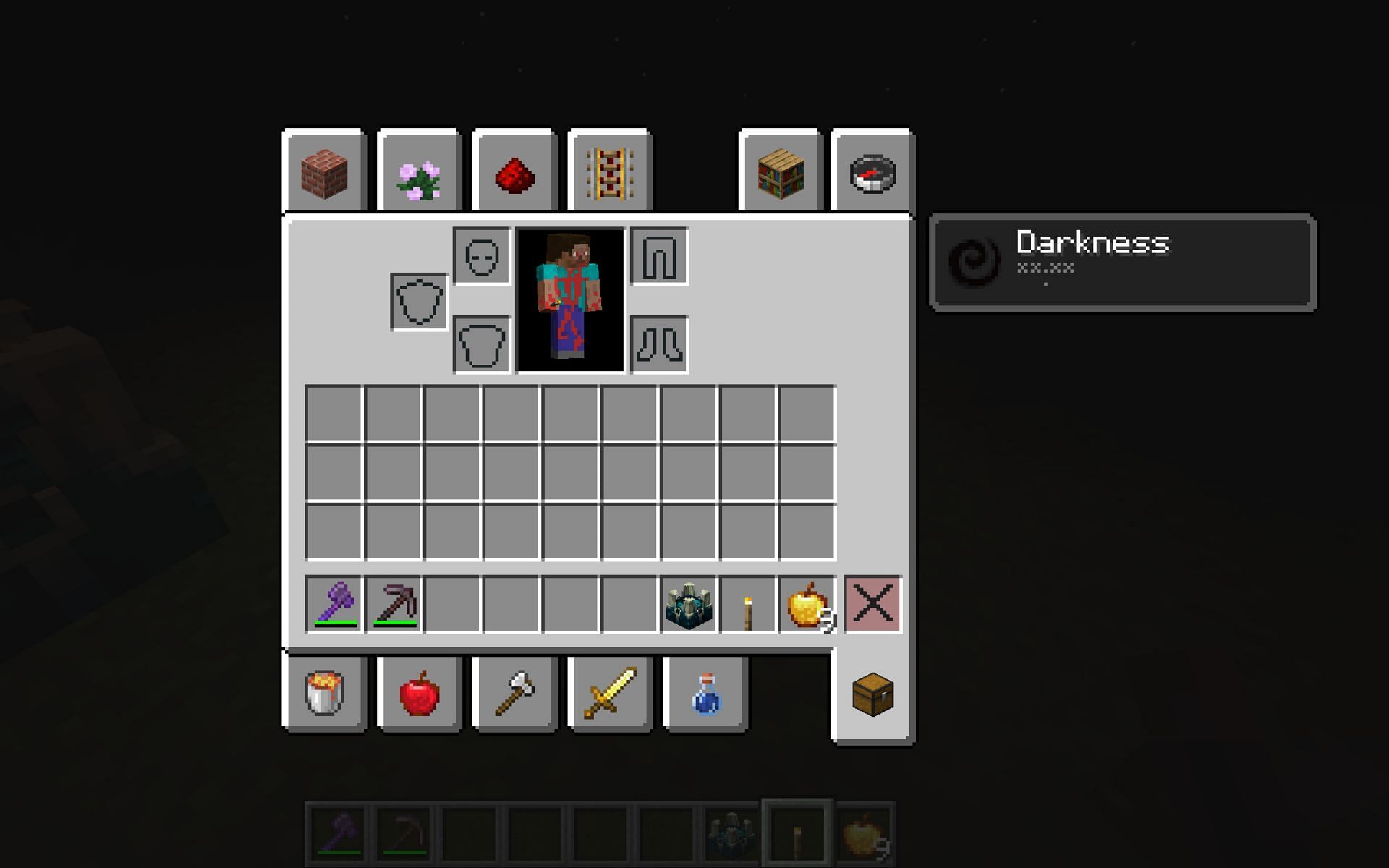 Darkness effect is not present (Image via Mojang)