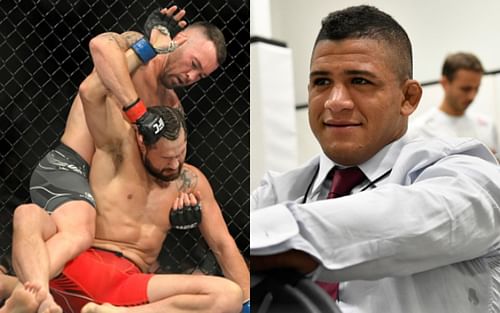 Colby Covington vs. Jorge Masvidal (left); Gilbert Burns (right)