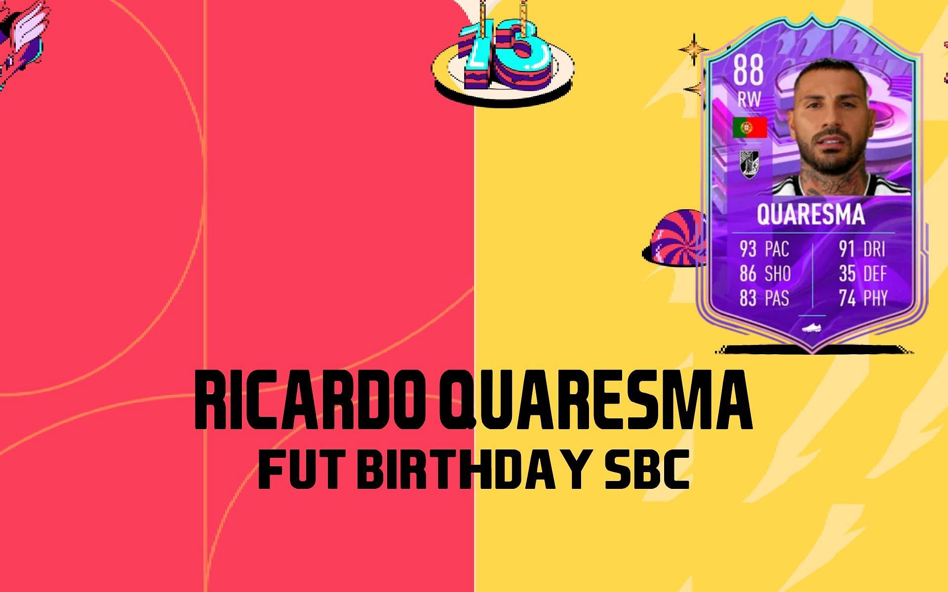 Ricardo Quaresma FUT Birthday special in FIFA 22 Ultimate Team (Image via Sportskeeda)