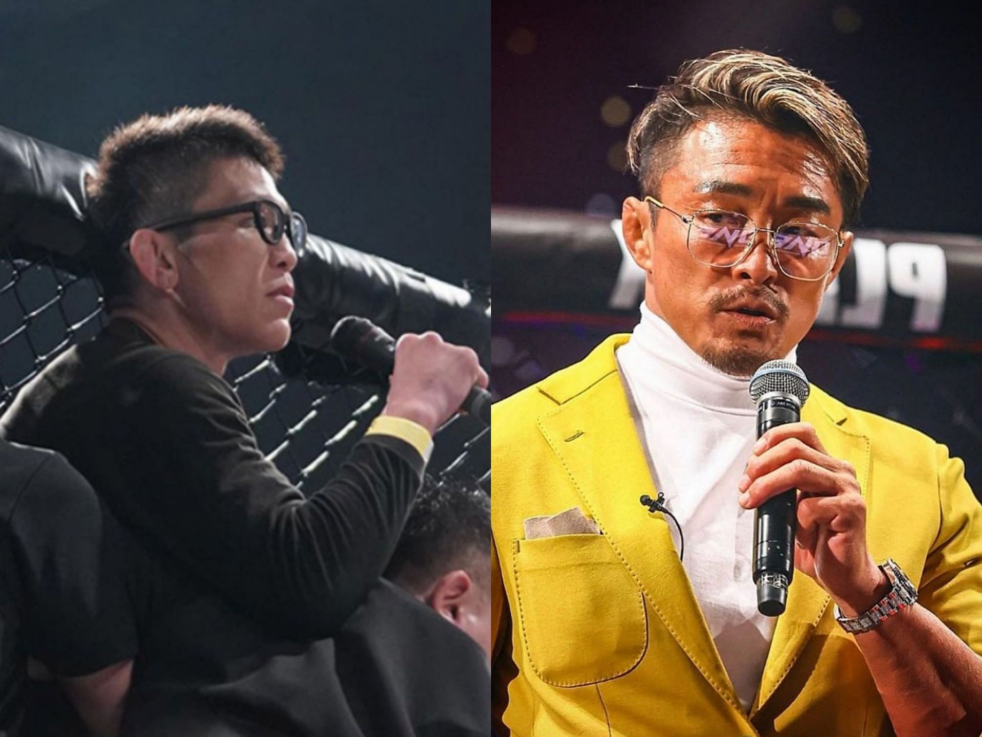 Shinya Aoki (left) and Yoshihiro Akiyama (right). [Photos: Instagram @shinya050983 @akiyamachoo]