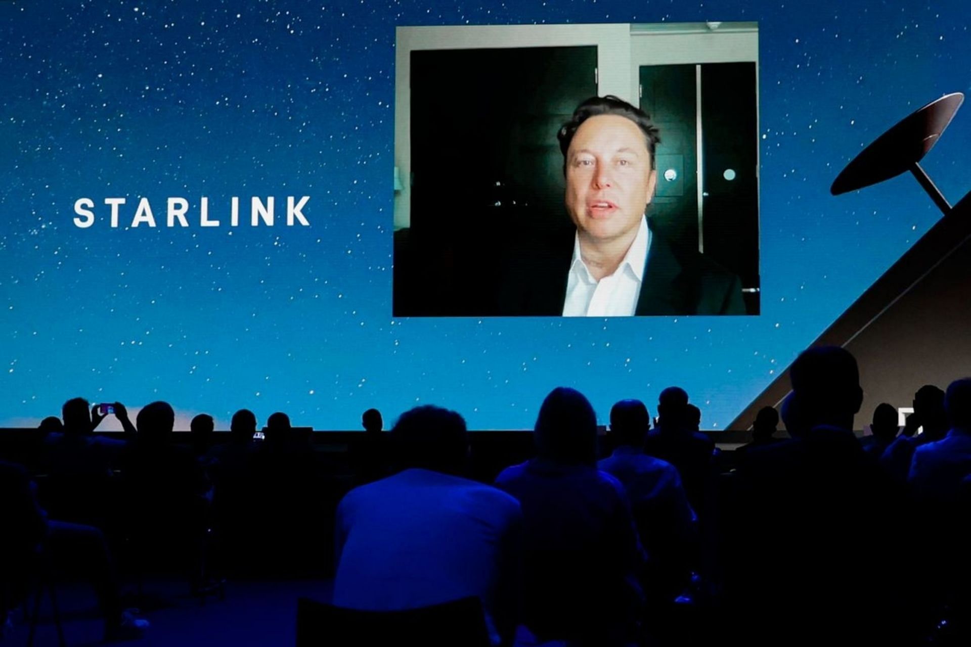 Elon Musk at Starlink launch (Image via Joan Cros/Corbis/Getty Images)