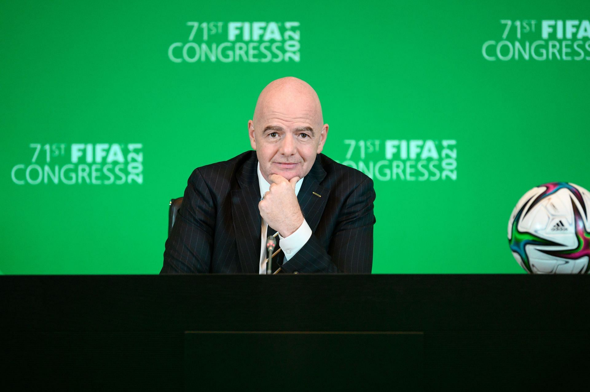 FIFA president Gianni Infantino announced the decision to expel Russia