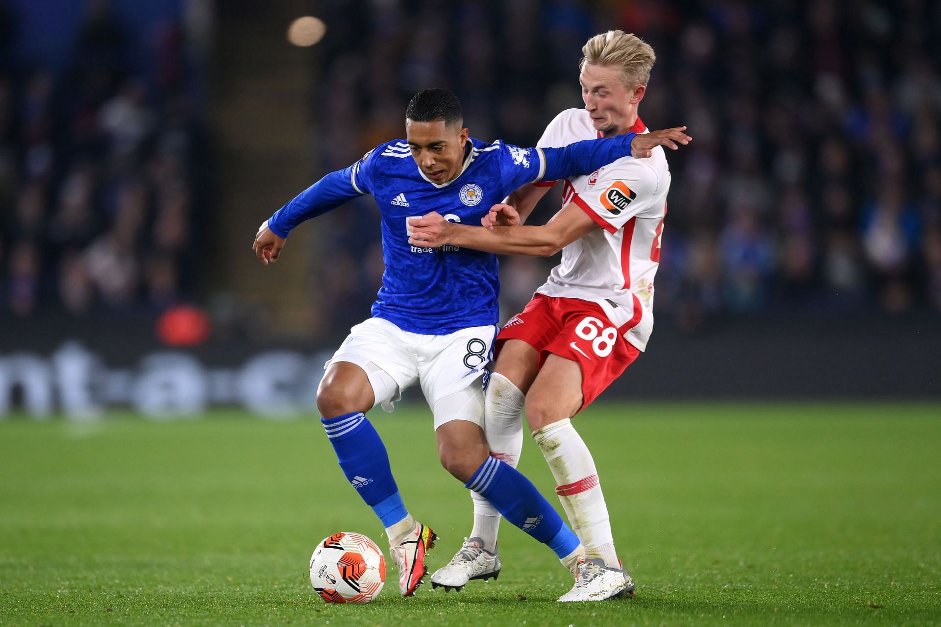 Tielemans in action for Leicester City