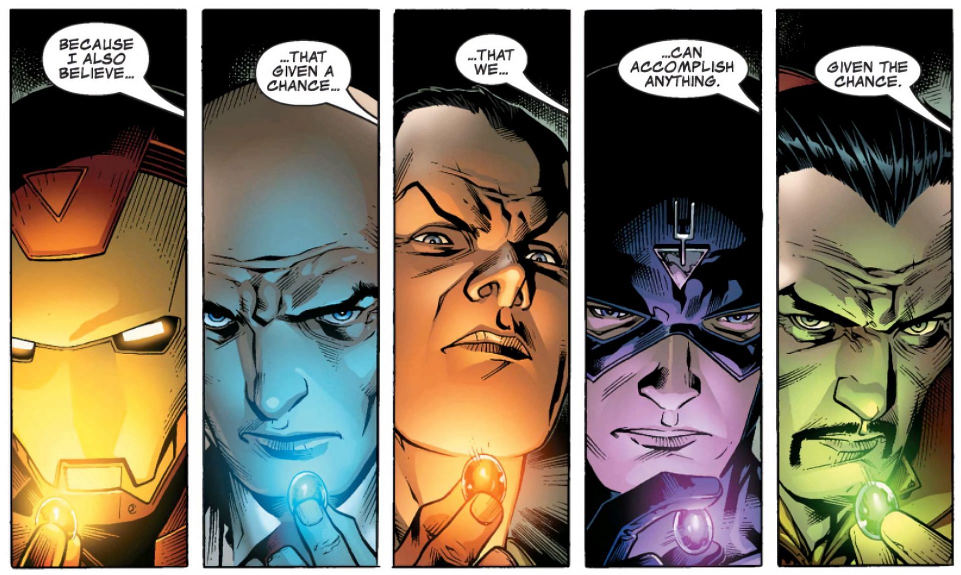 Members of the Illuminati (Image via Marvel Comics)