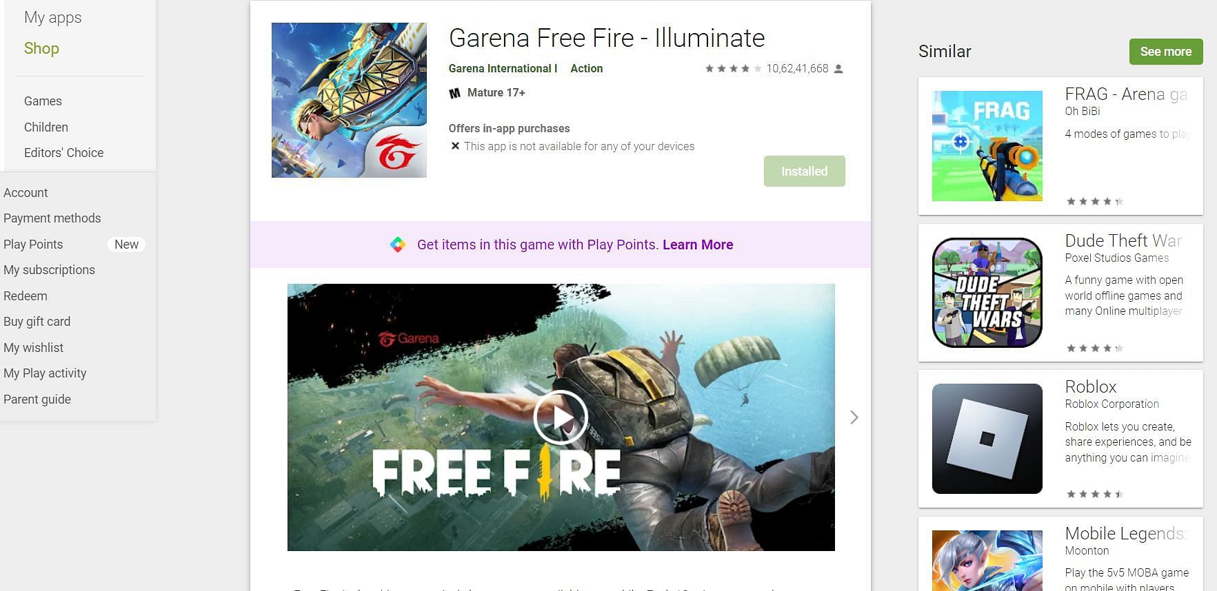 Garena Free Fire (Image via Google Play Store)