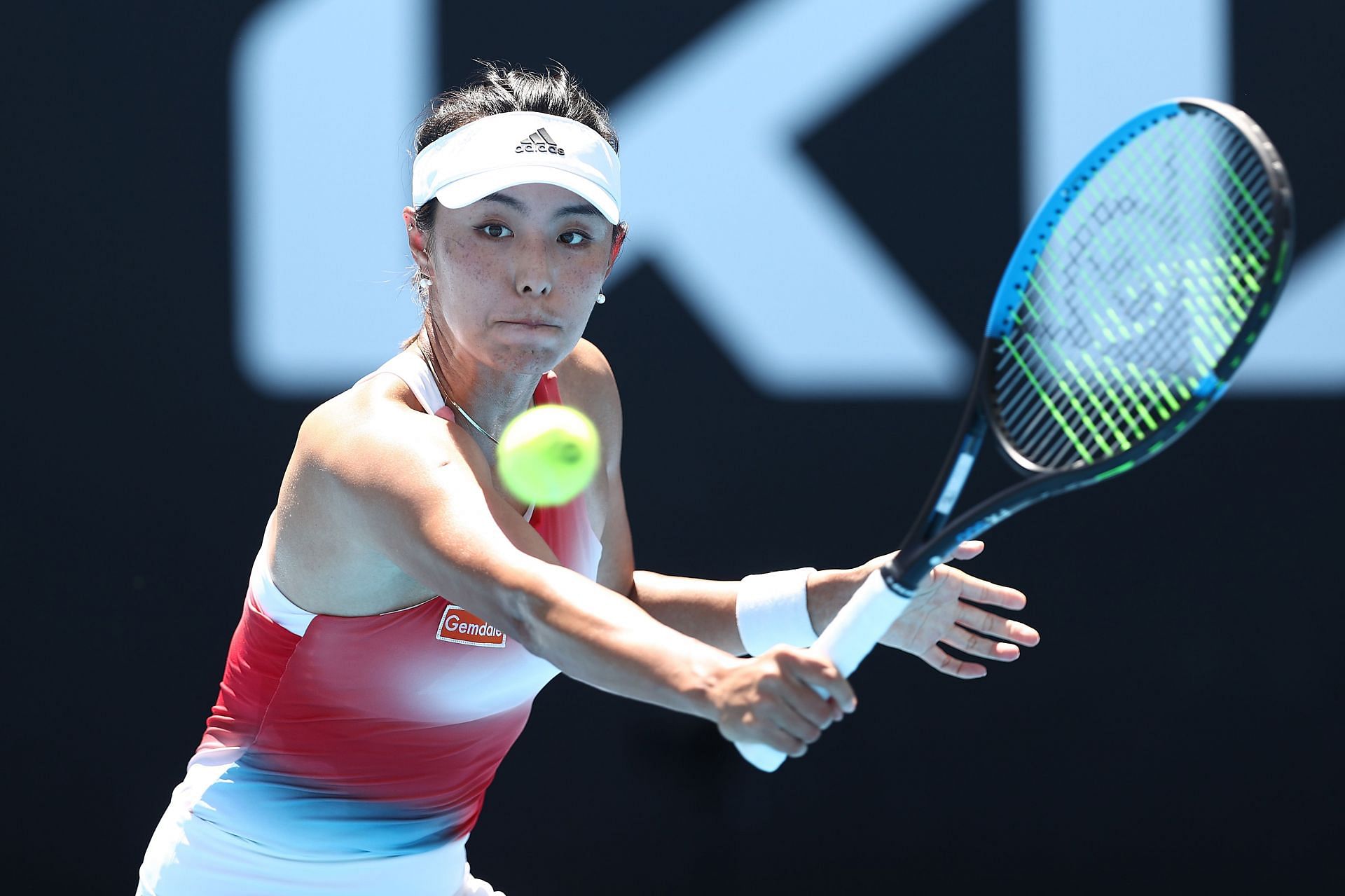 Wang Qiang at the 2022 Australian Open.