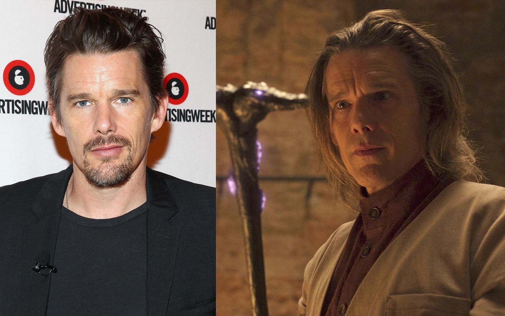 Ethan Hawke plays a villain who is both evil and completely sane in &#039;Moon Knight&#039;. (Image via IMDb)